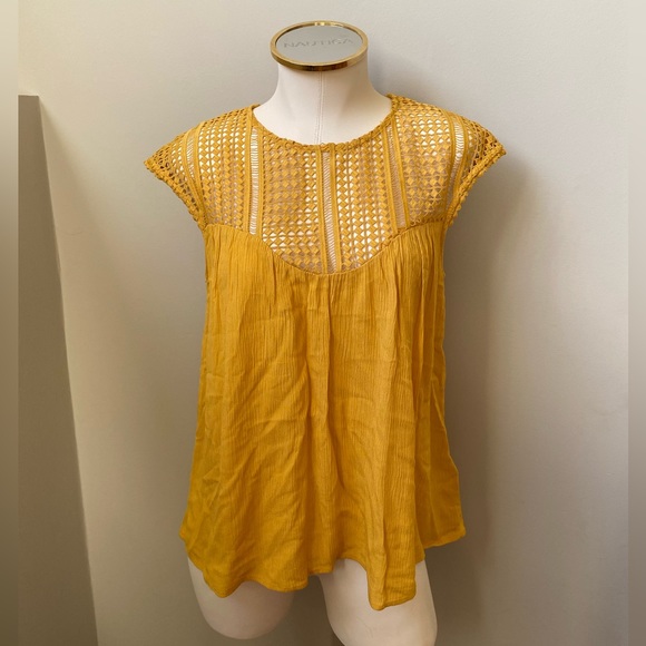 H&M Tops - H&M Mustard Yellow Top - Size 6